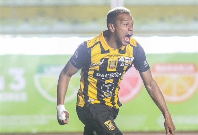 Jair Reinoso, goleador del Tigre. Foto: The Strongest