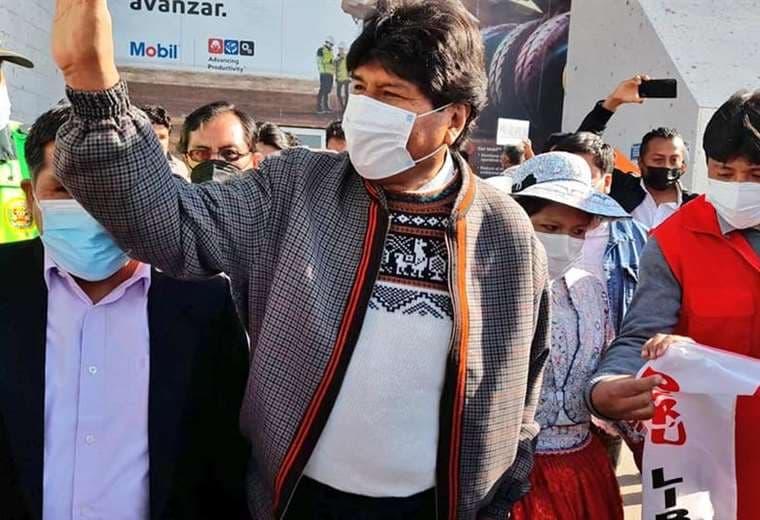 Evo Morales en Arequipa, Perú