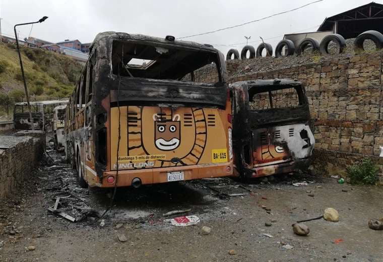 Los buses quemados en 2019 I AMN.