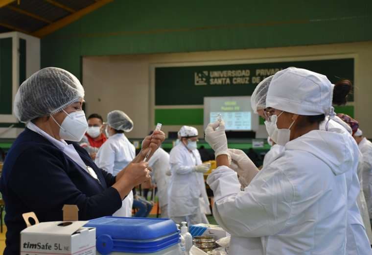 El centro de vacunación en la UPSA fue habilitado el 4 de julio.