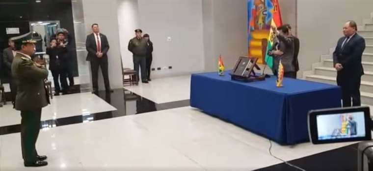 Calderón fue el último comandante de la Policía del Gobierno de Evo Morales
