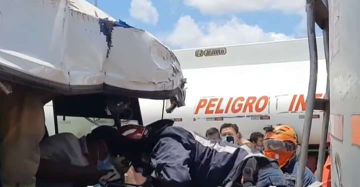 Imagen del accidente del video de Gigavisión