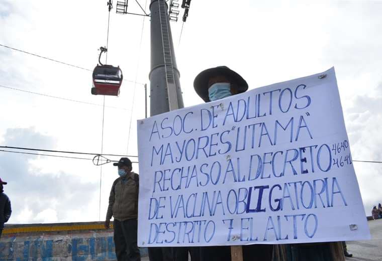 Marcha de grupos antivacunas a La Paz I APG Noticias.