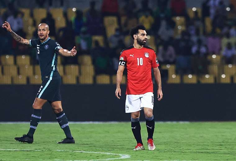 Salah nada pudo hacer para evitar la derrota de Egipto ante Nigeria este martes. Foto. AFP