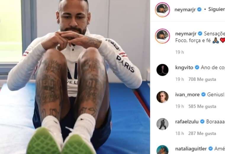 Captura de pantalla del video publicado por Neymar en Instagram