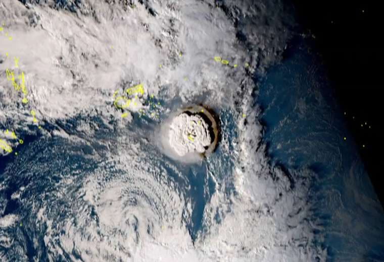 Erupción volcánica que provocó un tsunami en Tonga | AFP