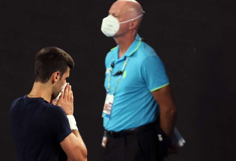 Djokovic fue detenido este viernes por autoridades australianas. Foto: AFP