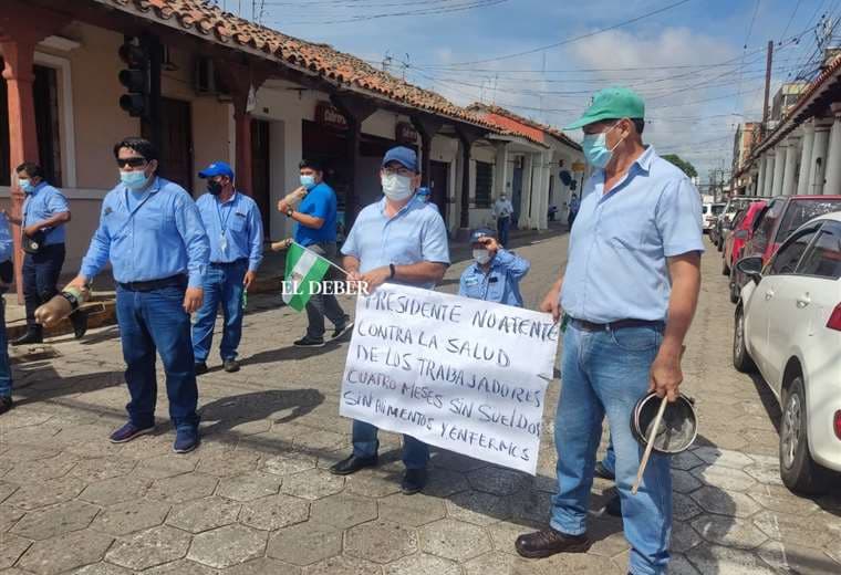 Trabajadores de Cotas protagonizan segundo día de protesta/Foto: Juan Carlos Torrejón