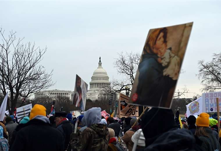 Marcha contra el aborto en EEUU/Foto: AFP
