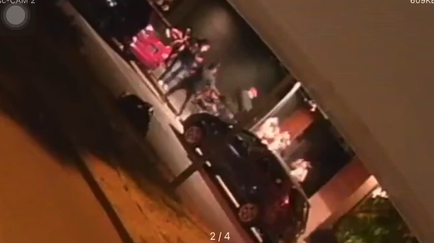 Foto captura de la filmación del asesinato del hombre en Los Cusis.