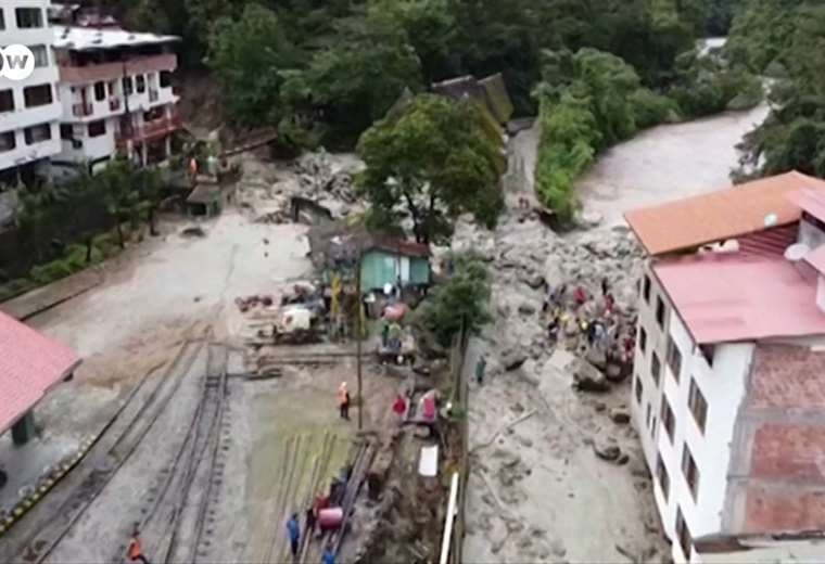 Inundación en Machu Picchu /Foto: Imagen de video de DW