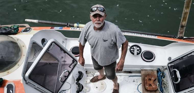 Encontrado "sin vida" el francés de 75 años que cruzaba el Atlántico a remo