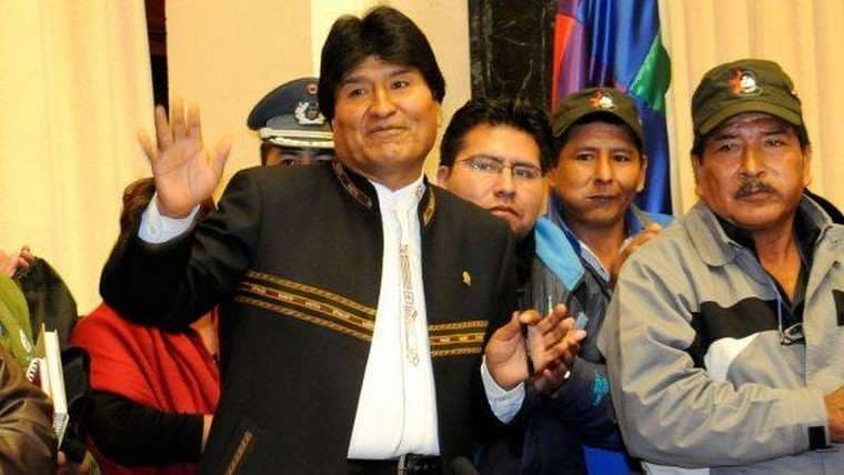 Gerardo García junto a Evo Morales I internet.