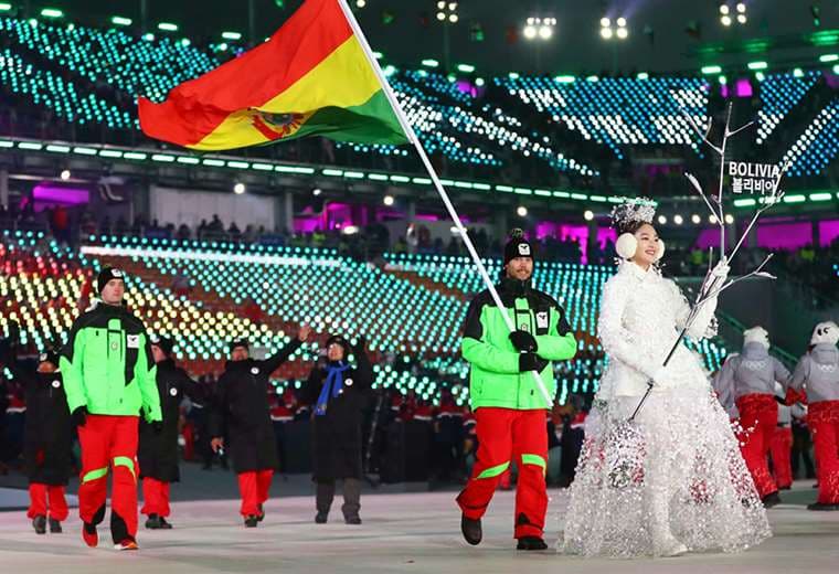 Timo Gronlund portó la bandera boliviana en los Juegos de 2018. Foto: Internet