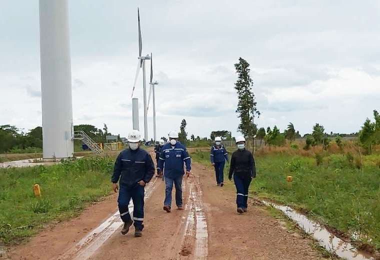 En 2021 entró en funcionamiento el parque eólico en Warnes/Foto: EL DEBER