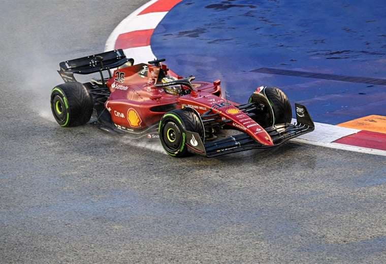 El monegasco Charles Leclerc (Ferrari) logró el mejor tiempo de la tercera sesión/Foto AFP