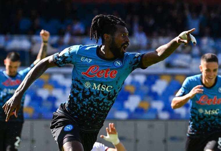 André Zambo Anguissa marcó un doblete para el Nápoles. Foto: AFP