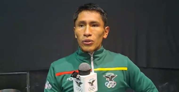 El boxeador Jordy Hinojosa ganó bronce para Bolivia. Foto: Captura de pantalla