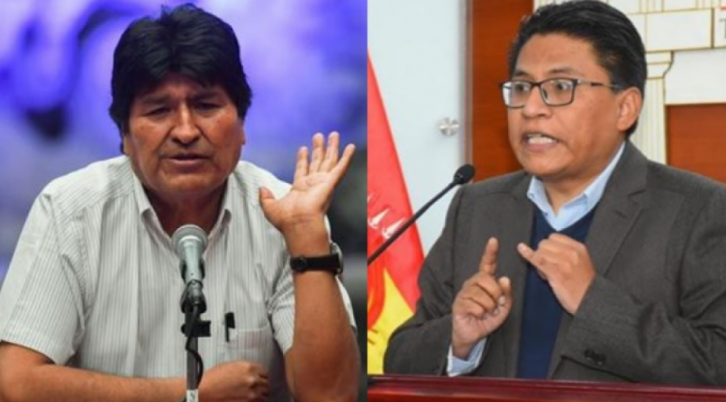 Evo Morales e Iván Lima.