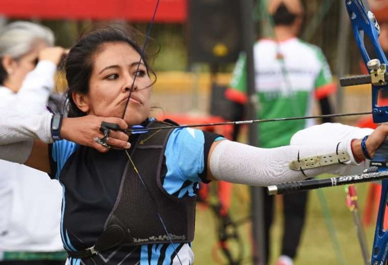 Melani Zurita practicando el deporte que la apasiona. Foto: M. Zurita