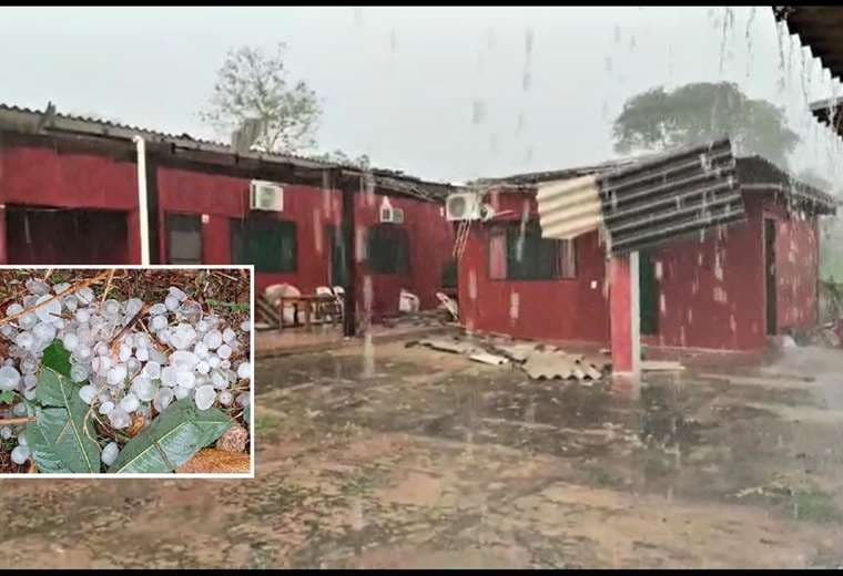 Varias casas se vieron afectadas por el temporal