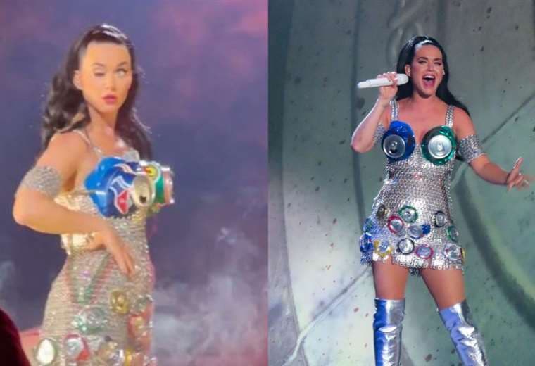Katy Perry no puede controlar su párpado derecho, en pleno show.