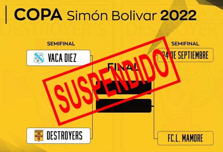 Llaves de semifinales de Copa Simón Bolívar. Destroyers