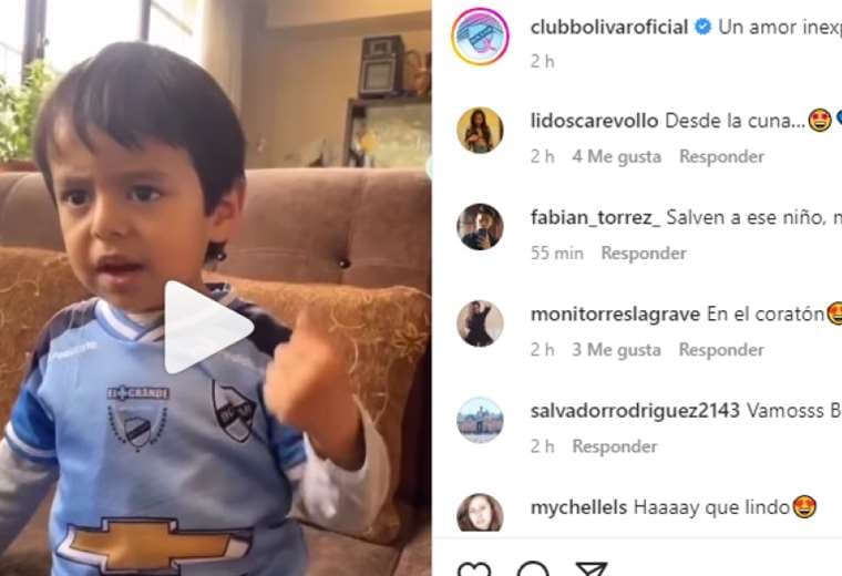 Captura de pantalla del video publicado por Bolívar en Instagram