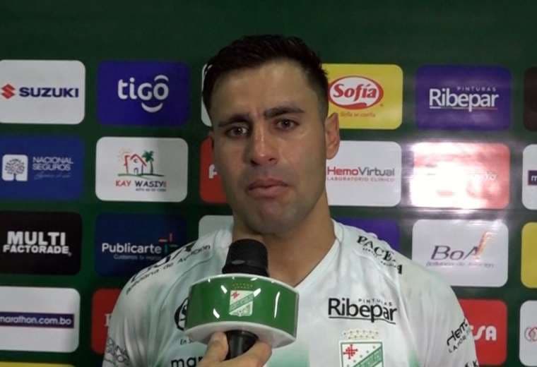 Jorge Correa, autor del solitario gol en el clásico cruceño. Foto: Captura de pantalla