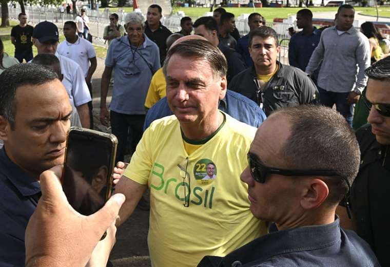 Jair Bolsonaro busca la reelección en Brasil. Foto. AFP