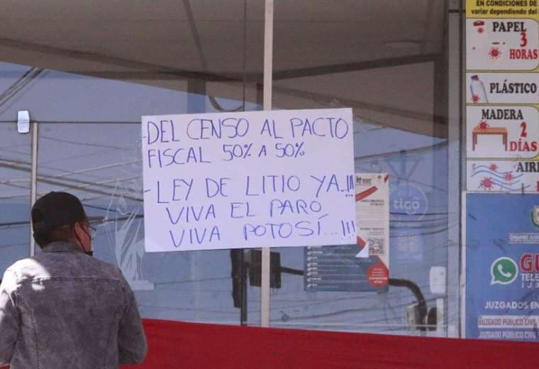 El segundo día de paro en Potosí (Foto: APG Noticias)