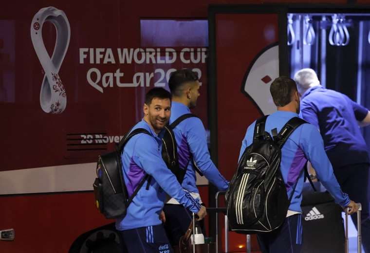 Messi y Argentina llegó a Catar. AFP