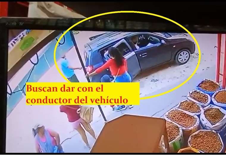 Cámaras de seguridad captaron el vehículo en el que se transportó la mujer con su hijo