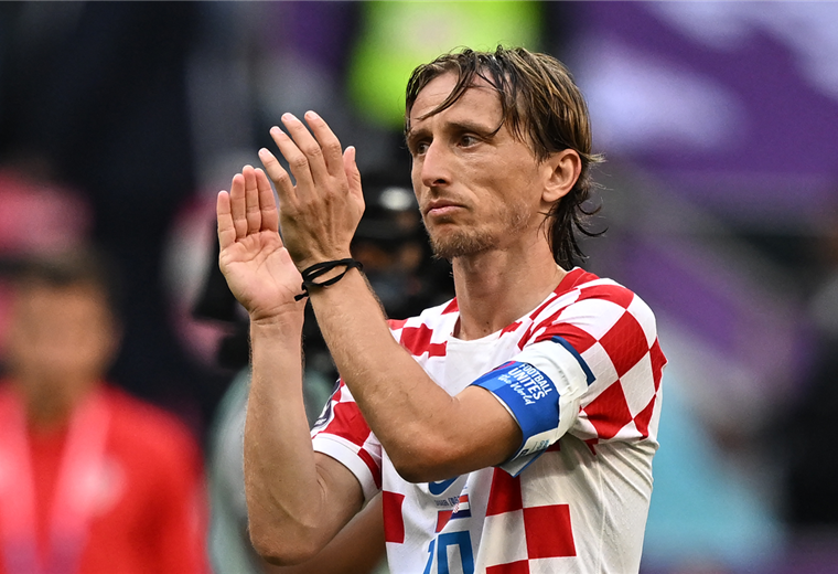 Luka Modric, capitán de la selección croata. Foto. AFP 