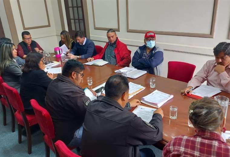 Autoridades del departamento tarijeño reunidos. Foto: David Maygua