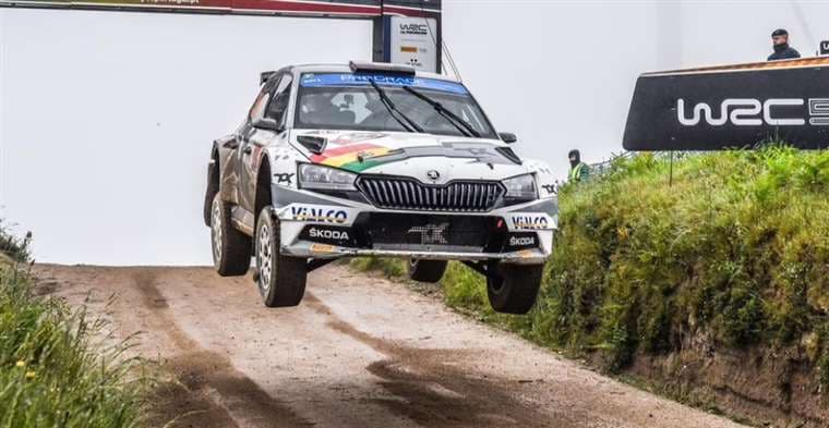 El boliviano Bruno Bulacia corre el Mundial en la WRC2. Foto: Internet