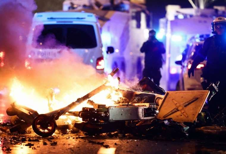 Hubo actos vandálicos y detenidos en Bruselas. Foto: AFP