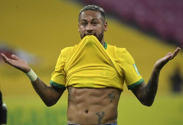 Neymar, jugador de Brasil. AFP