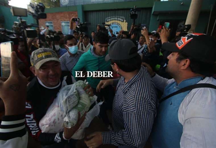 Liberación de los ocho aprehendidos en los conflictos de La Guardia/Foto Jorge Gutiérrez