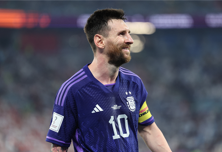 Lionel Messi, capitán y figura de la selección argentina. Foto. AFP