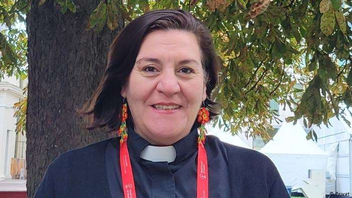 Pastora Mariela Pereyra, vicepresidenta de la Iglesia Evangélica Luterana Unida.
