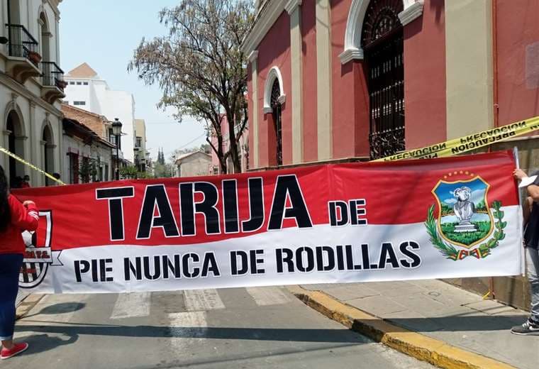 Paro por el censo en Tarija/ Foto: David Maygua