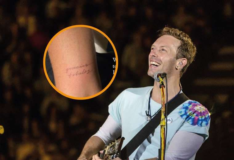 Chris Martin sorprendió al mostrar su nuevo tatuaje en honor a Gustavo Cerati