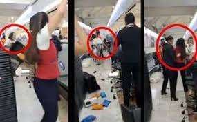 Mujer golpea a empleadas del AICM porque perdió vuelo