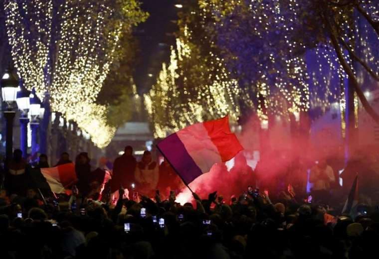 Los franceses desbordaron de alegría con el boleto a la final. Foto: Internet
