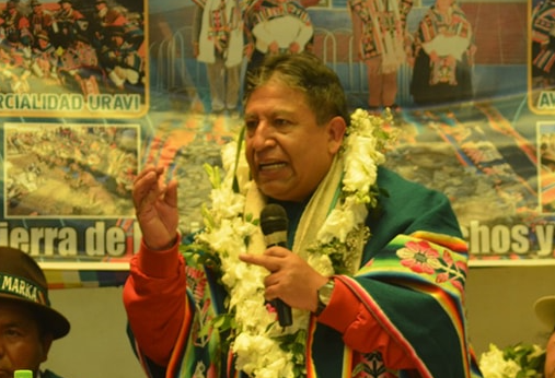 David Choquehuanca, vicepresidente.