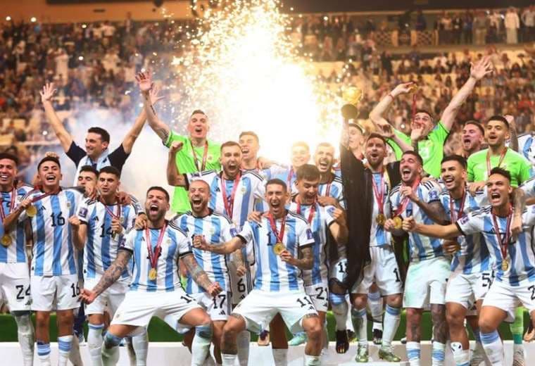 La selección argentina festejará el título en casa. Foto: AFP