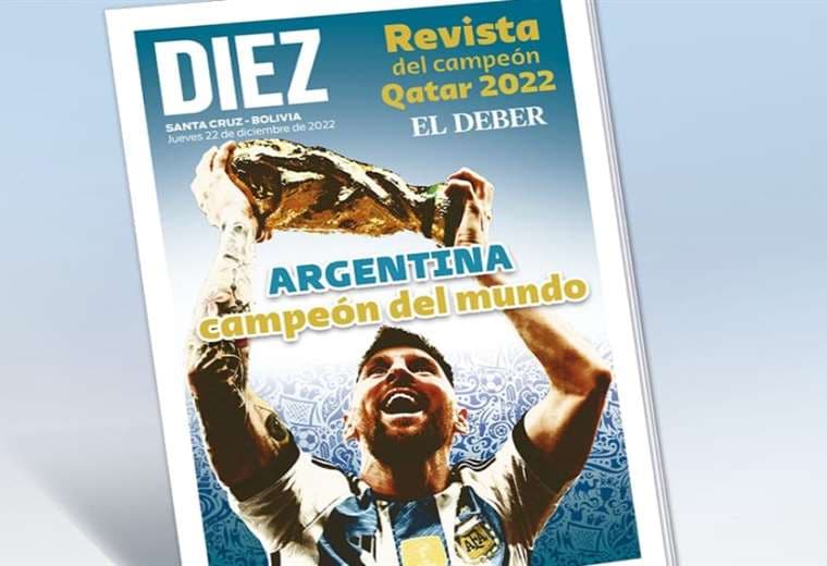 Tapa de la revista dedicada a la selección argentina