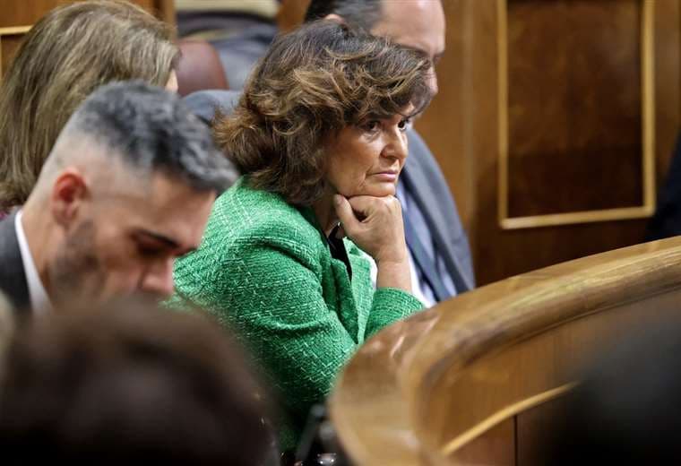 La diputada española Carmen Calvo en una sesión de Diputados / Foto: AFP