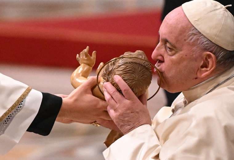 El Papa Francisco en la celebración de la misa de Navidad/ Foto: AFP